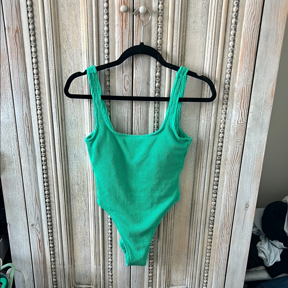 Vibrant Green One-Piece Swimsuit